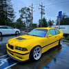 ADAPTERS NEEDED - 1996 BMW M3 E36 with XT-006R White Wheels 18x9.5 +10 5x114.3