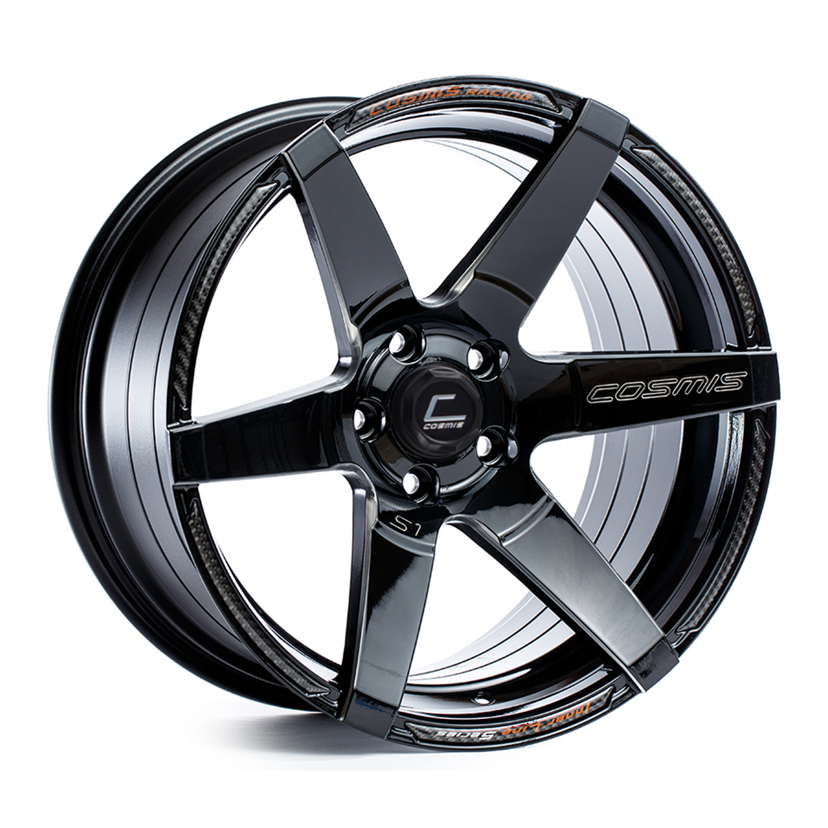 Cosmis Racing S1 Black Wheel w/ Milled Spokes 18x9.5 +15 5x114.3