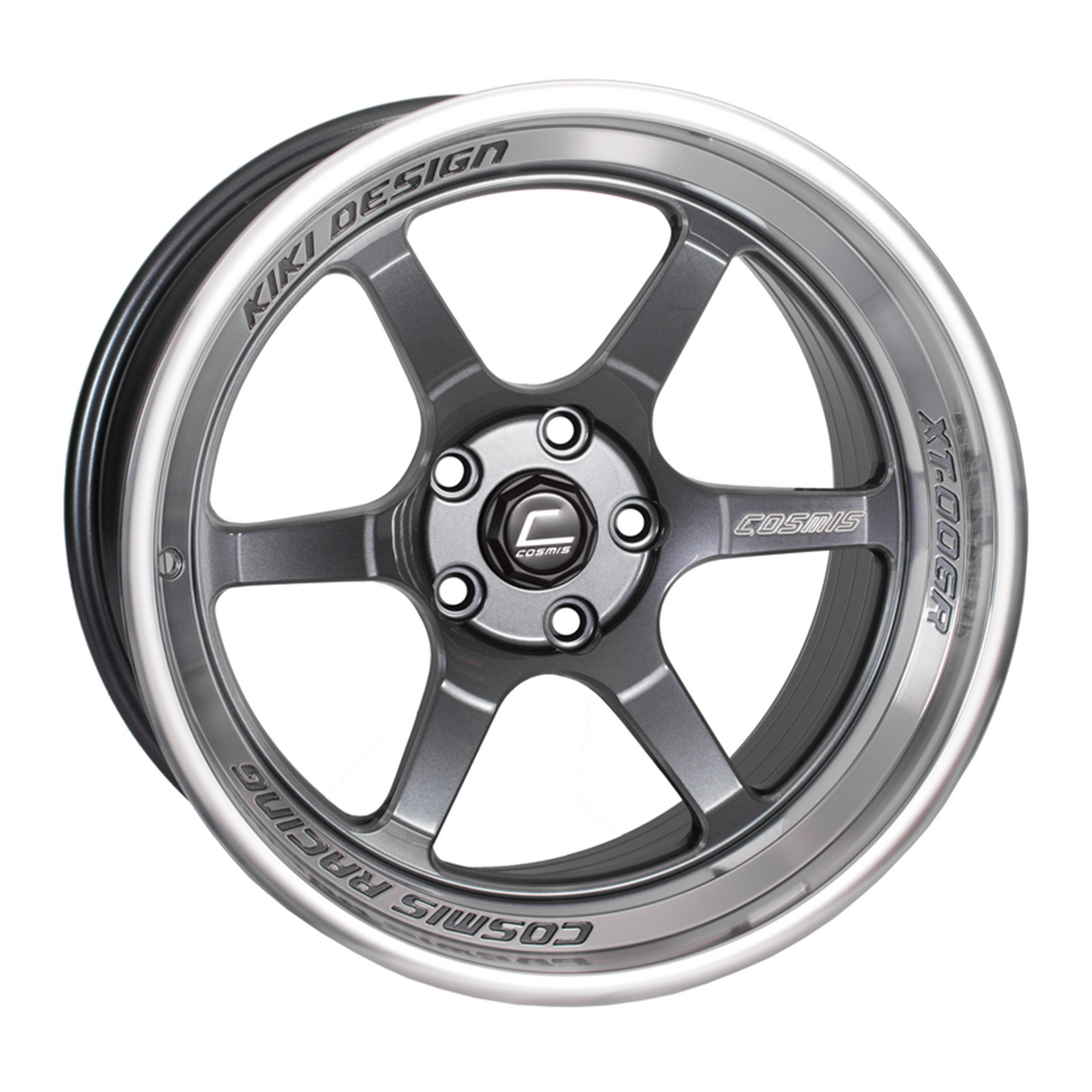 XT-006R Gunmetal w/ Machined Lip Wheel 18x9.5 +10 5x114.3