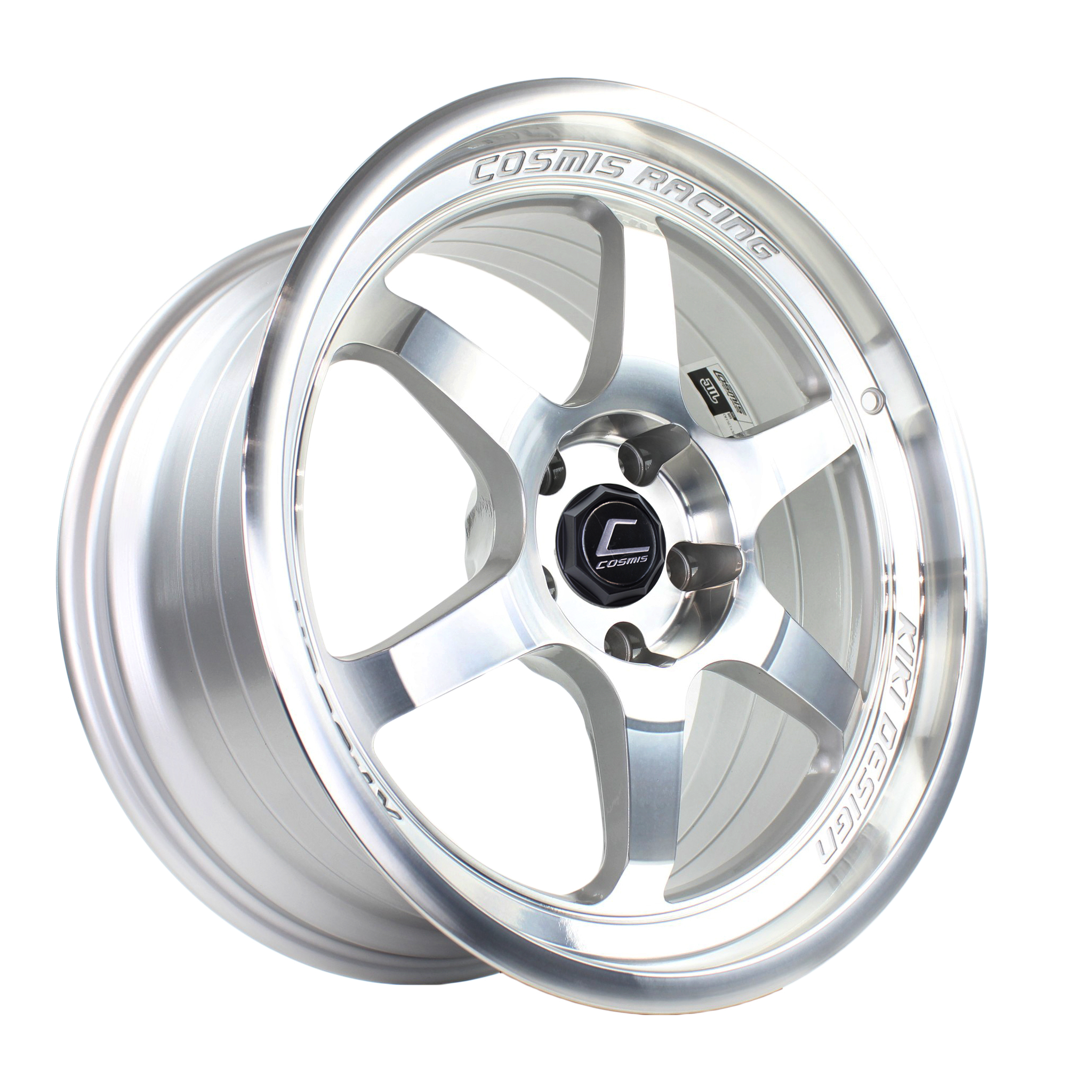 ヤリスミラー Cosmis Wheels XT-006R Hyper Silver 18x9 +30mm 5x114.3