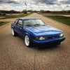 Ford Mustang Foxbody with Cosmis Wheels XT-206R White 18x9.5 +10mm