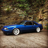 Ford Mustang Foxbody with Cosmis Wheels XT-206R White 18x9.5 +10mm