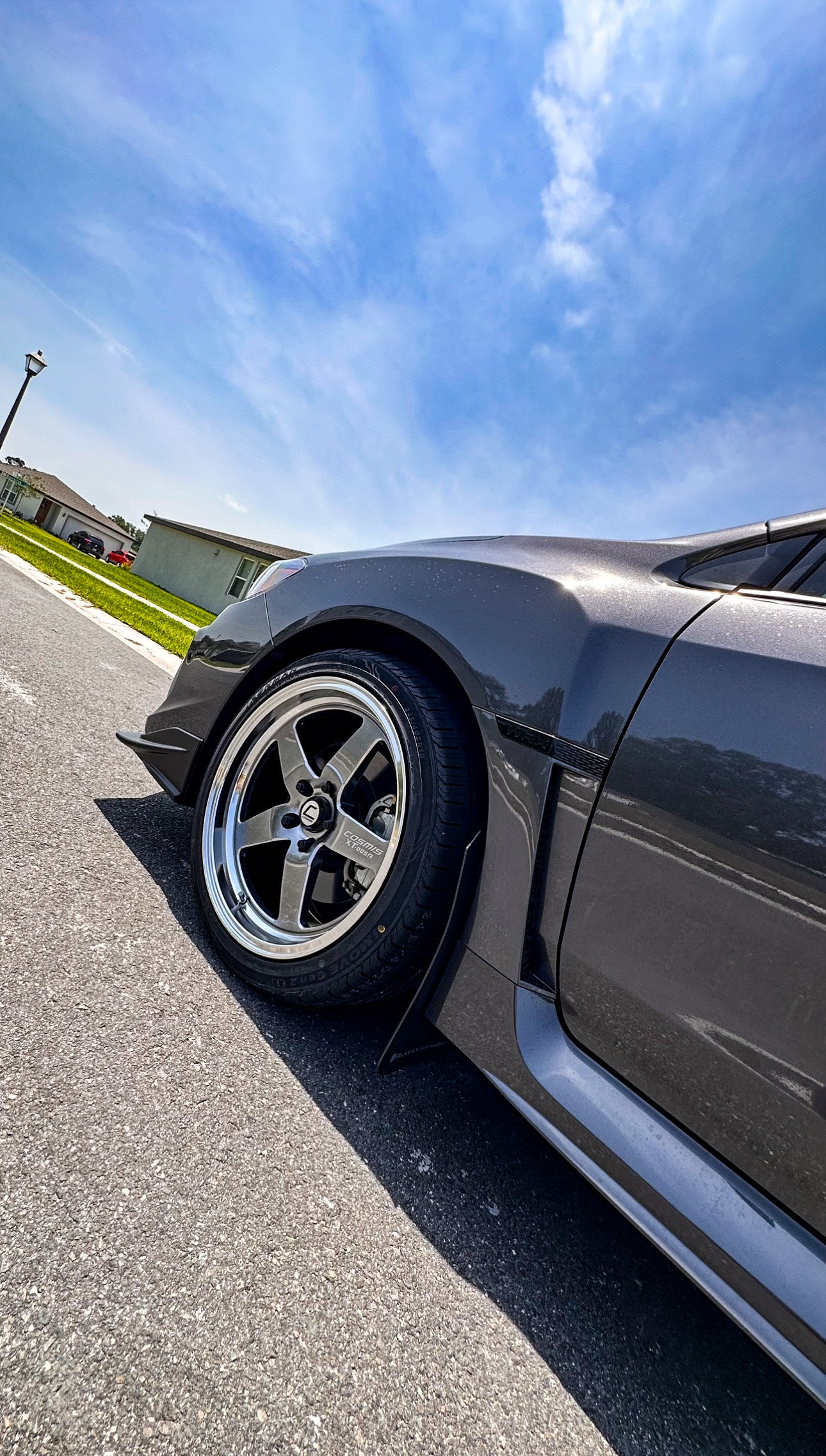 Cosmis Racing Blue Rims Cosmis WRX STi Wheels 005R Gunmetal | Polished Lip | 18x9 +35 5x114.3 ...