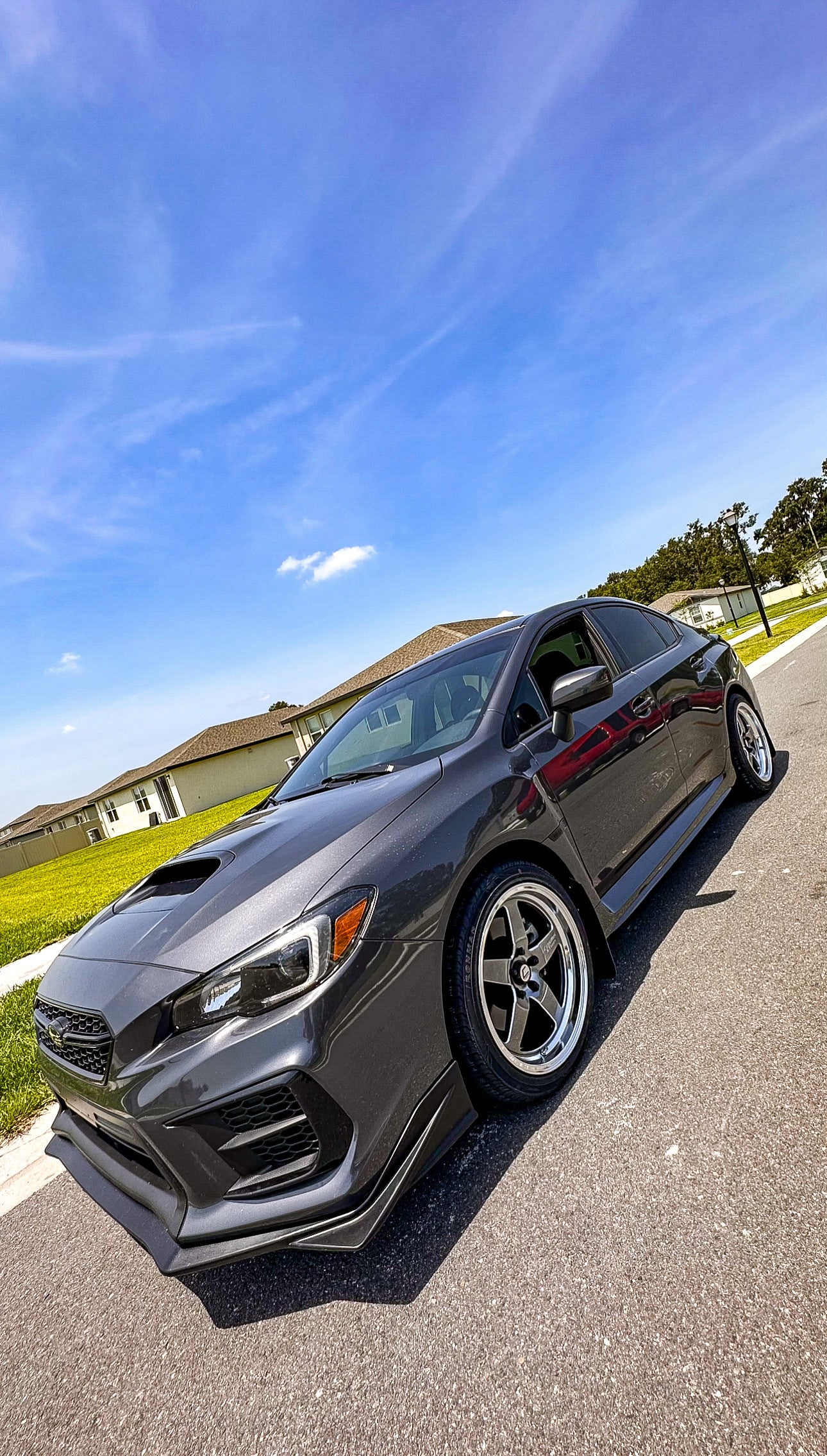 Cosmis Racing Blue Rims Cosmis WRX STi Wheels 005R Gunmetal | Polished Lip | 18x9 +35 5x114.3 ...