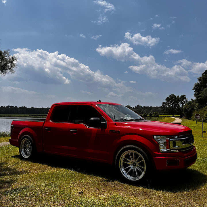 Ford F-150 with Cosmis XT-206R Black w/ Machined Lip + Spokes Wheels 22x10 +0 6×135