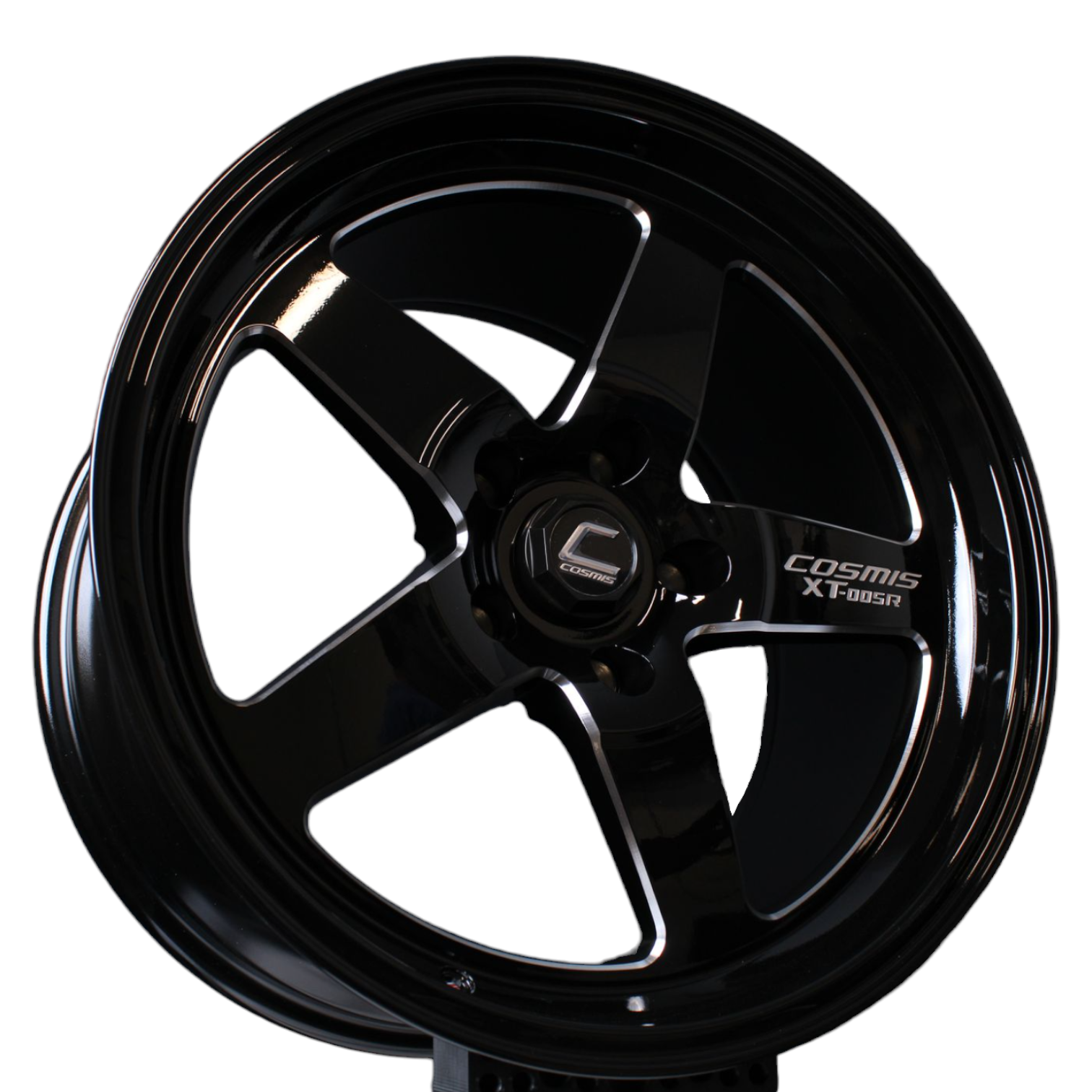 Cosmis Rz Racing XT-005R Black | Milled Spokes | 18x10 +38 5x120 – Cosmis Wheels