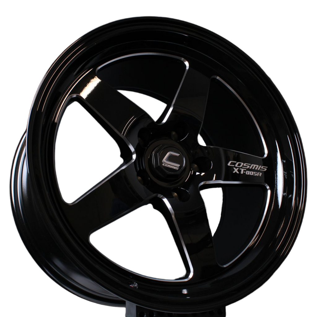 Cosmis Wheels XT-005R Black w/ Machined Spokes 18x10 +38 5x120