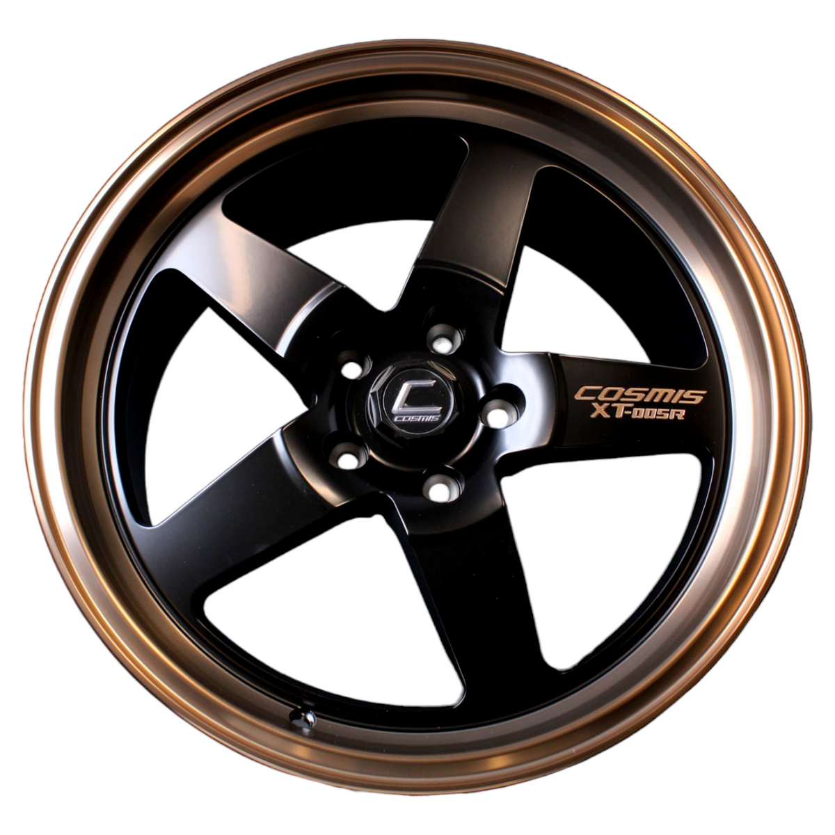 Cosmis Wheels XT-005R Flat Black w/ Copper Lip 18x9 +35 5x114.3 ...