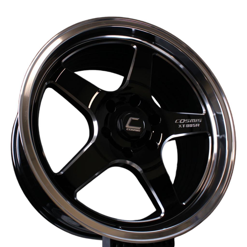Cosmis Wheels XT-005R Black w/ Machined Lip 20x9.5 +15 6x139.7 (6x5.5)