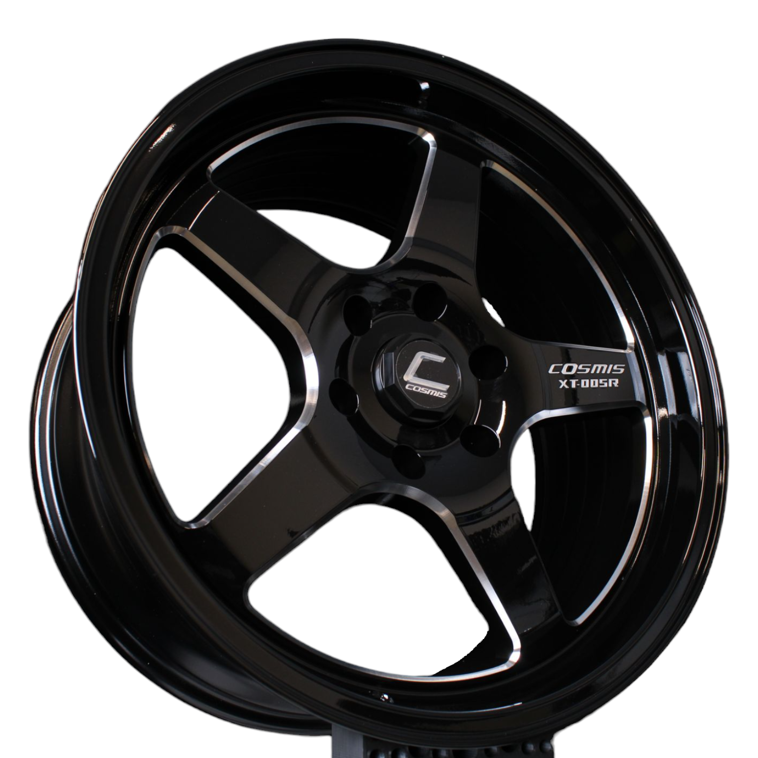 Cosmis Wheels XT-005R Black w/ Machined Spoke 20x9.5 +15 6x139.7