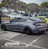 Hyundai Genesis with Aftermarket Cosmis Wheels Black S5R 18x9 +26mm and 18x10.5 +20mm 5x114.3