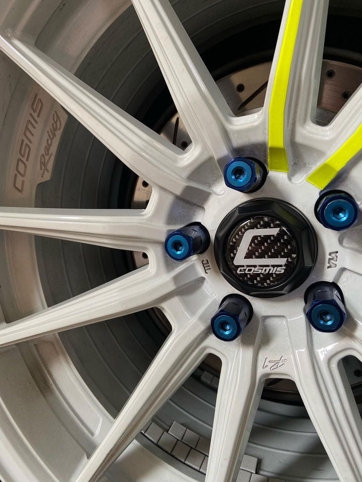 Cosmis Racing Blue Rims Cosmis Racing Wheels Kevlar Carbon Fiber Center Cap Sticker – Cosmis Wheels
