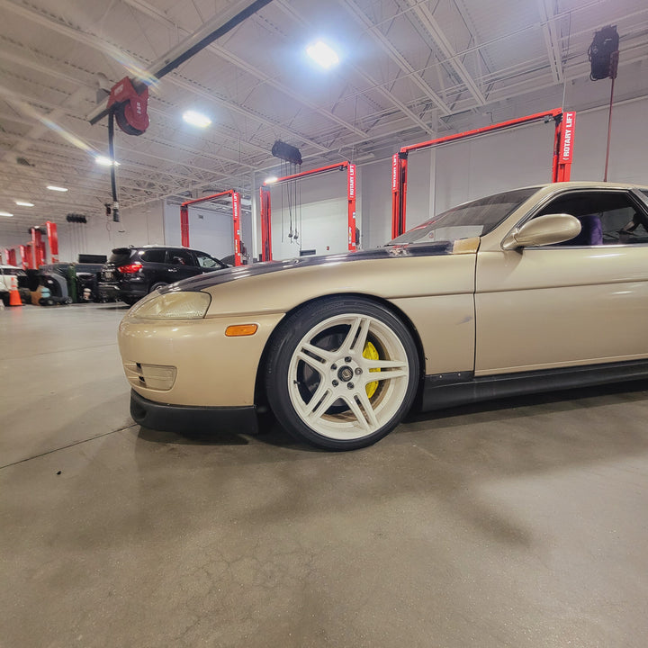 Lexus SC400 with S5R White Wheels 18x9 +26 | 18x10.5 +20