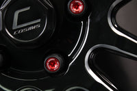 Cosmis Wheels Floating Nut Lug Nuts |  12x1.25 Red/Black | 45mm Length | Set of 20