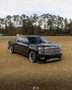 Chevy Silverado with Cosmis Wheels XT-206R Black w/ Machined Lip + Spokes 22x10 +0 6×139.7