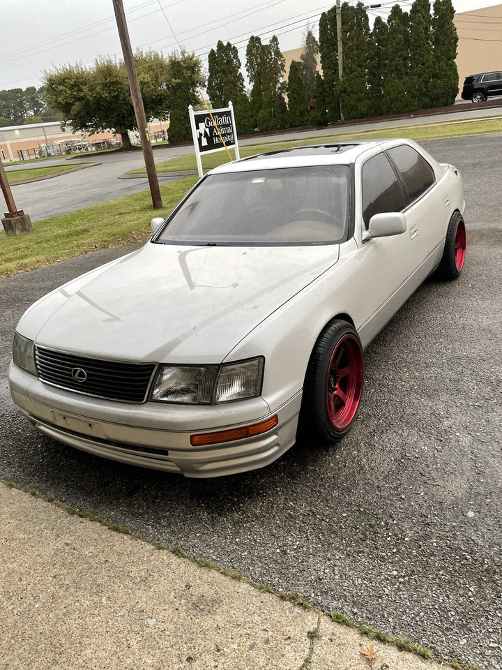 1997 Lexus IS400 with Cosmis XT-006R Hyper Candy Red Wheels 18x9.5 +10 5x114.3