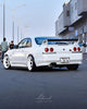 Nissan Skyline R33 GTR with Cosmis Wheels XT-006R 18x9.5+ 10mm in White