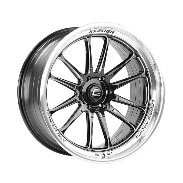 XT-206R | Gloss Black | Polished Lip | Milled Spokes| 20x9 +15 6