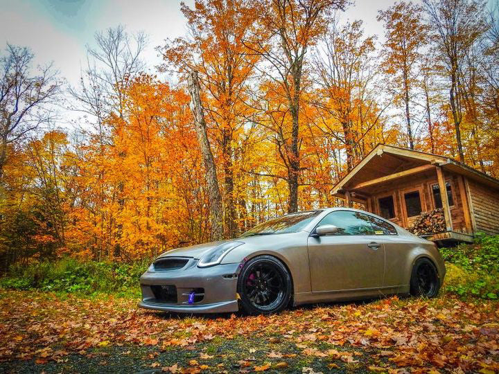 Infiniti G35 with Cosmis Wheels XT-206R Black 18x9.5 +10 5x114.3