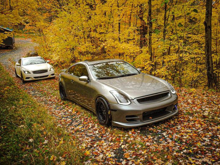 Infiniti G35 with Cosmis Wheels XT-206R Black 18x9.5 +10 5x114.3