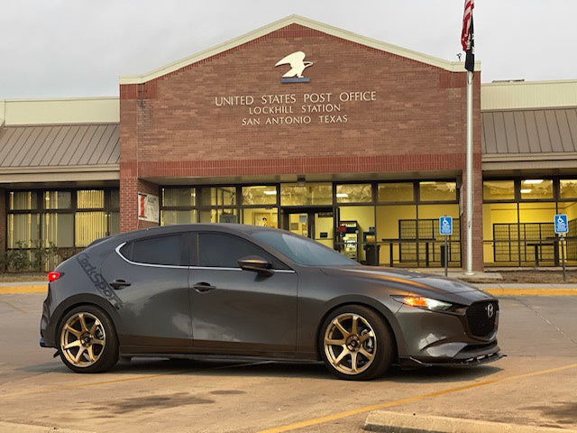 2020 Mazda3 hatch with MR7 Hyper Bronze Wheels 18x9 +25 5x114.3