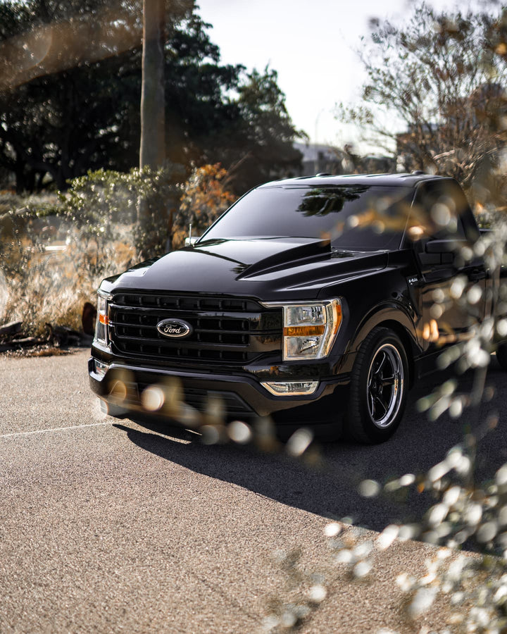 Ford F-150 with XT-006R Black with Machined Lip Wheels 20x9.5 +10 6x135