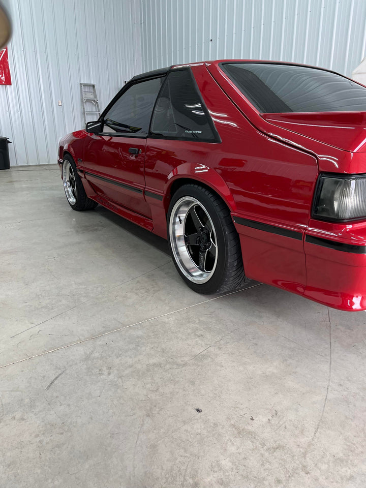 Foxbody Mustang with XT-005R 18x9 (Front) and 18x10 (Rear)