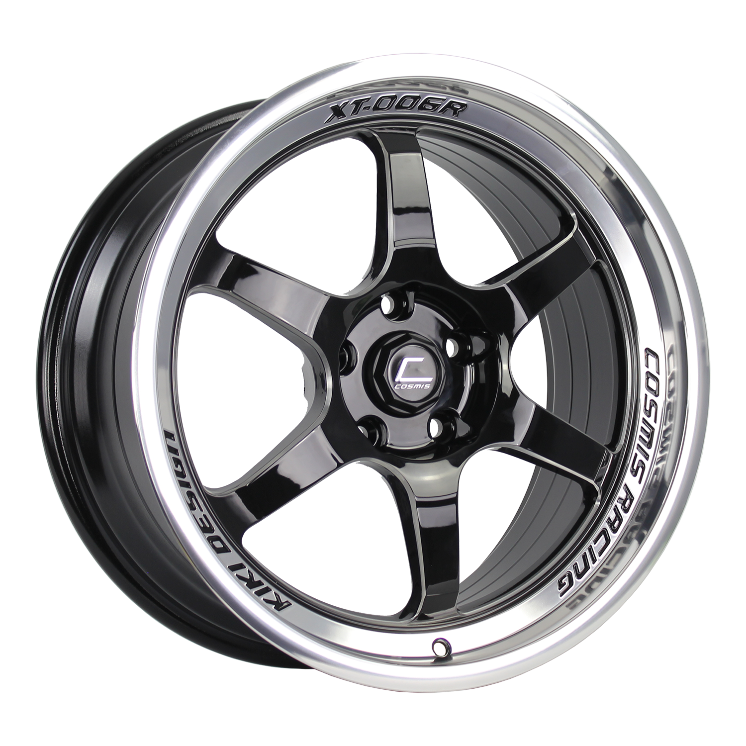 XT-006R | Gloss Black | Polished Lip | 18x9 +30 5x114.3 – Cosmis