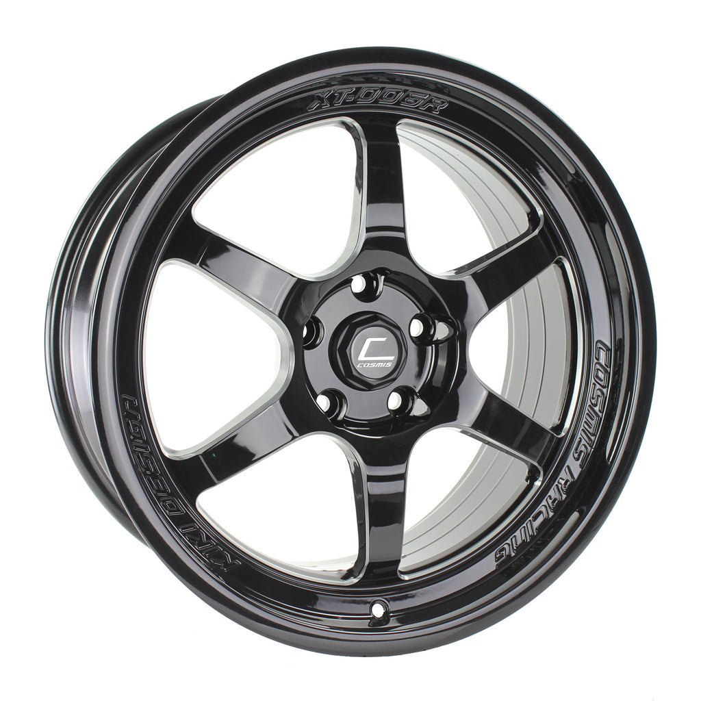 XT-006R Black w/ Machined Spokes Wheel 18x9 +30 5x114.3