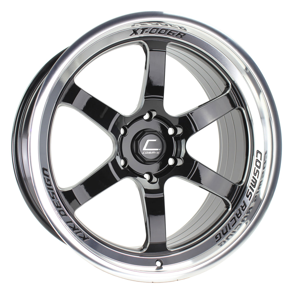 Cosmis Wheels XT-006R Black with Machined lip 20x9.5 +10mm 6x139.7 (6x5.5)