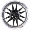 Cosmis Wheels XT-206R Black w/ Machined Lip Focus Wheel 18x9 +34 5x108