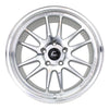 Cosmis Wheels XT-206R-FF Hyper Silver Wheel 18x9.5 +22 5x120