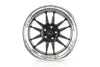 Cosmis Wheels XT-206R Black w/ Machined Lip Wheel 18x9.5 +10 5x114.3