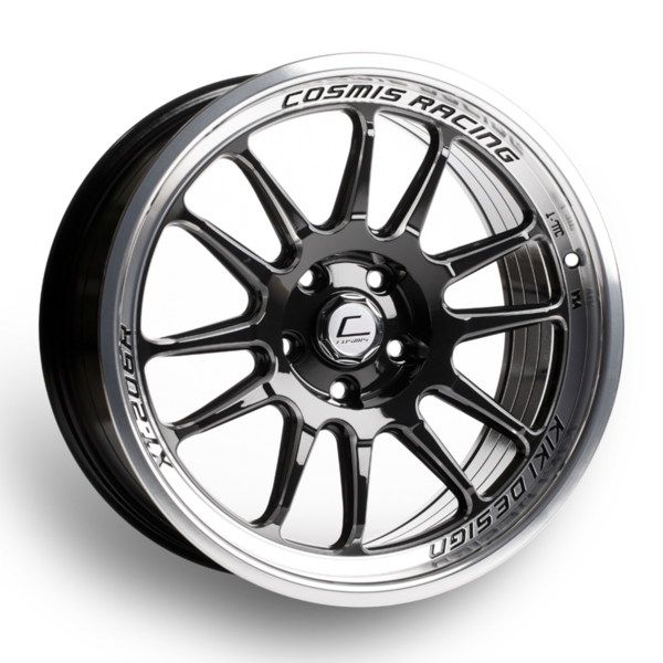 Cosmis Wheels XT-206R Black w/ Machined Lip 17x8 +30 5x114.3 240SX