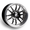 Cosmis Wheels XT-206R Black w/ Machined Lip Wheel 17x8 +30 5x114.3