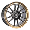 Cosmis Wheels XT-206R-FF Black w/ Bronze Lip Wheel 18x9.5 +38 5x114.3