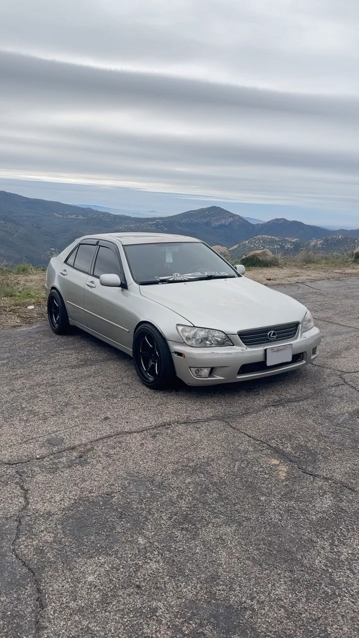 Lexus IS300 with Cosmis XT-006R Black with Machined Spokes 18x9.5 +10mm 5x114.3 No Spacer