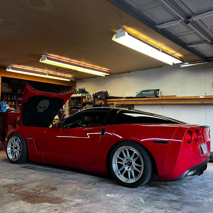 Chevrolet Corvette with Cosmis Wheels XT-206R-FF Hyper Silver 18x9 +31 5x120