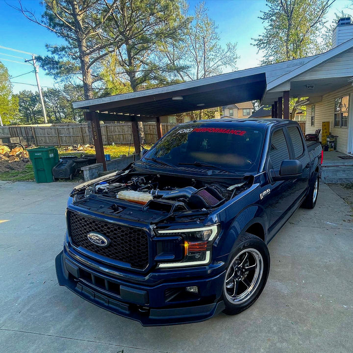 Ford F-150 with XT-006R Black with Machined Lip Wheels 20x9.5 +10 6x135