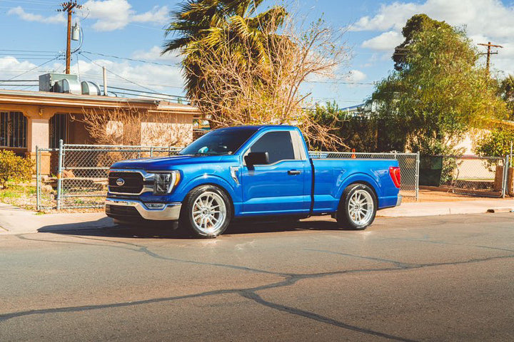 Ford F-150 with Cosmis XT-206R Black w/ Machined Lip + Spokes Wheels 22x10 +0 6×135