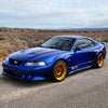 New Edge Ford Mustang with XT-206R Hyper Gold Wheels 18x9.5 +10 and 18x11 +8 5x114.3