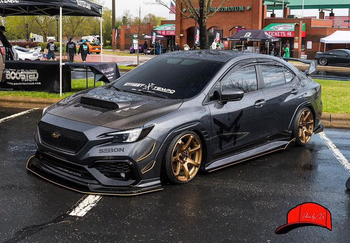 2022 Subaru WRX with MR7 Hyper Bronze Wheels 18x9 +25 5x114.3