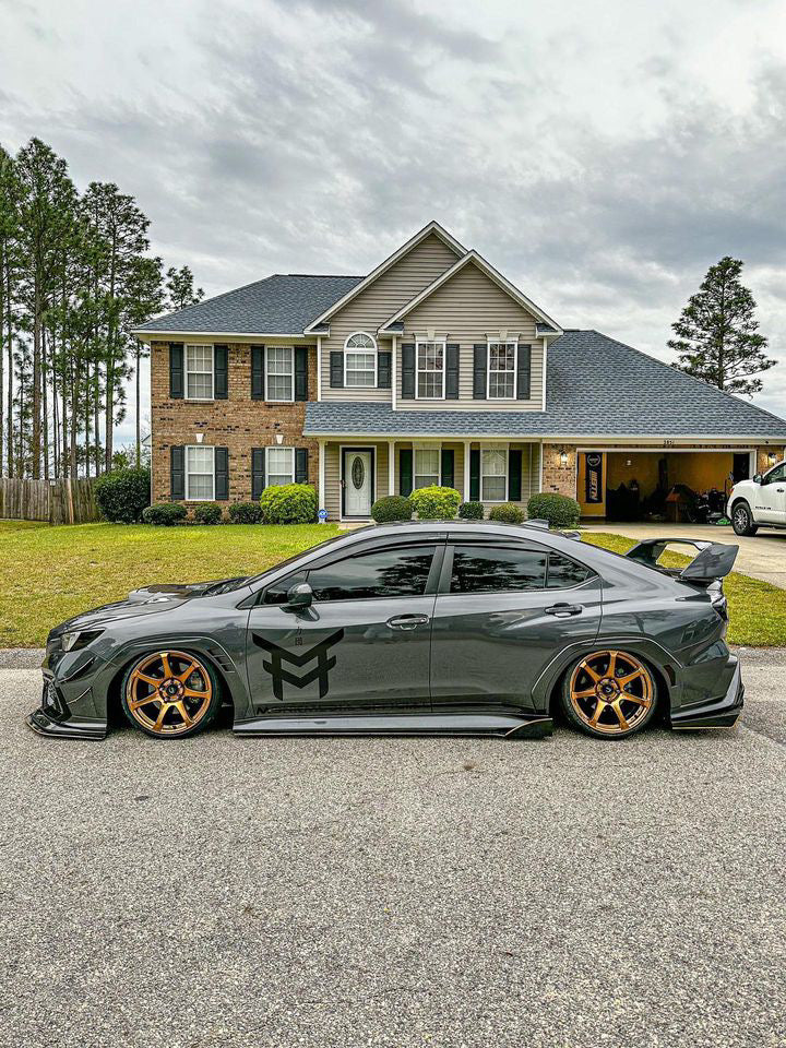 2022 Subaru WRX with MR7 Hyper Bronze Wheels 18x9 +25 5x114.3