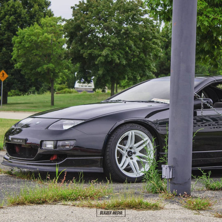 Nissan 300zx with Cosmis MRII White Wheels 18x9.5 +15mm 5x114.3