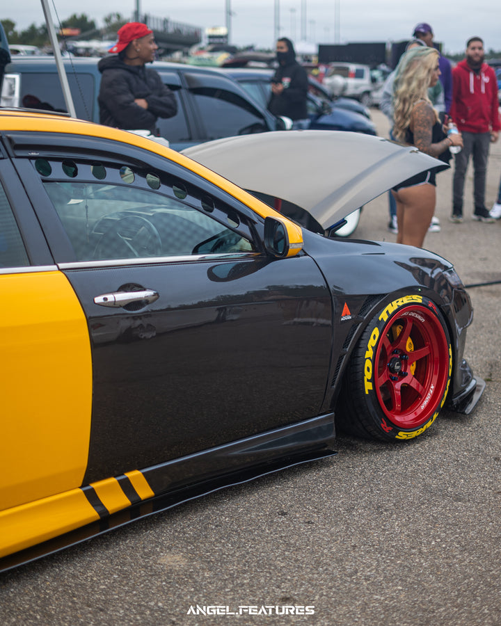 Acura TSX with Cosmis XT-006R Hyper Candy Red Wheels 18x9.5 +10 5x114.3