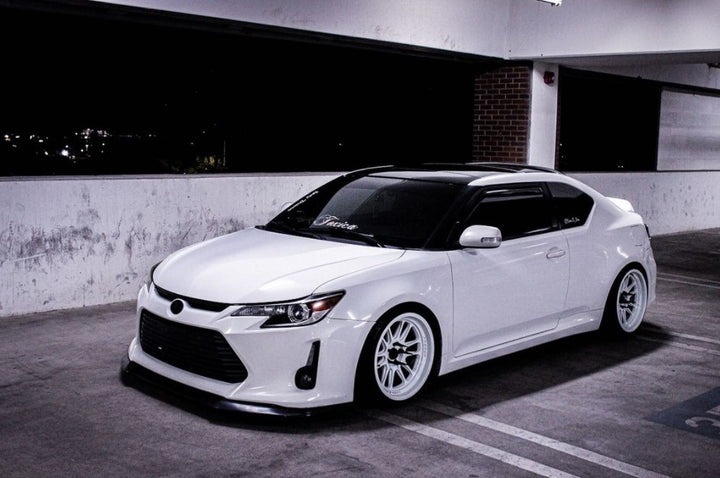 Scion tC with Cosmis Wheels XT-206R White 18x9.5 +10mm