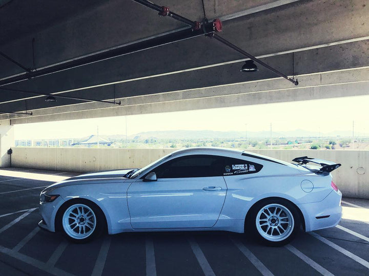 S550 Ford Mustang with Cosmis Wheels XT-206R White 18x9.5 +10mm