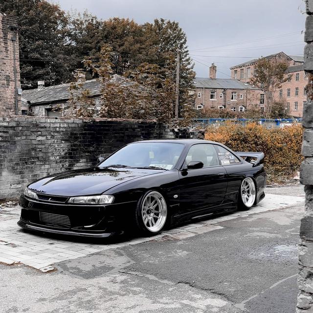 @_tom.whitfield Nissan 240sx Kouki Aftermarket Cosmis Wheels XT-206R Silver 18x9.5 +10mm