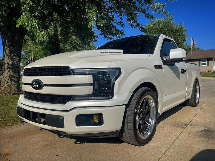 Ford F-150 with XT-006R Black with Machined Lip Wheels 20x9.5 +10 6x135