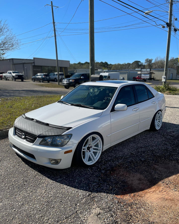 Lexus IS300 with Cosmis MRII White Wheels 18x9.5 +15mm 5x114.3